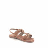 Nu-pieds beige suede