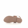 Nu-pieds beige suede