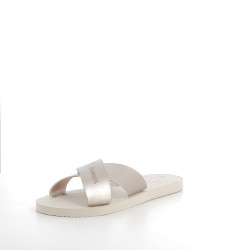Sandales Aqua metallic beige