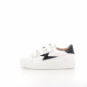 Baskets En Simili Cuir Blanc et Noir Vanessa Wu