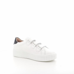 Baskets En Simili Cuir Blanc et Noir Vanessa Wu