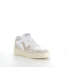 Baskets blanches et beige