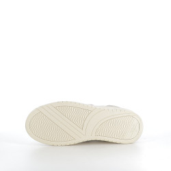 Baskets blanches et beige