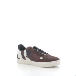 Baskets Basses Marron Motif “Vache”