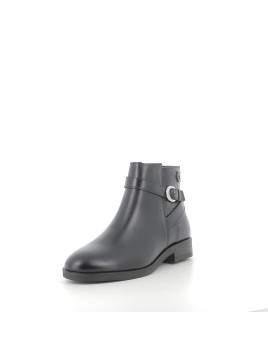 Bottines noires Croco