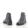Bottines noires Croco