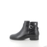 Bottines noires Croco