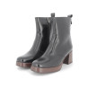 Bottine noir en cuir
