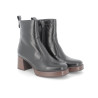 Bottine noir en cuir