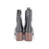 Bottine noir en cuir