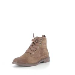Bottines marron en daim