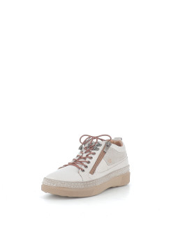 Baskets Basses Grises en Cuir