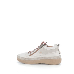 Baskets Basses Grises en Cuir