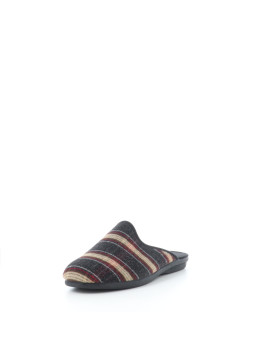Pantoufles grises en textile