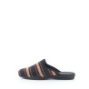Pantoufles grises en textile