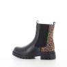 Boots noires léopard