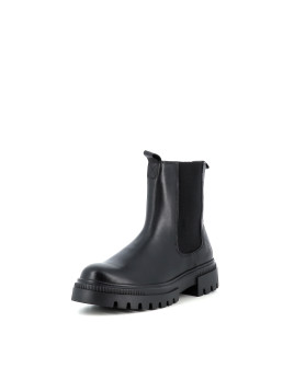 Boots noires en cuir