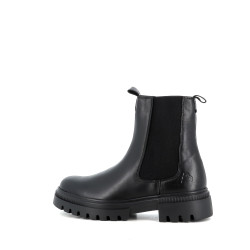 Boots noires en cuir