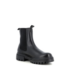 Boots noires en cuir