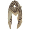 Foulard acrylique beige