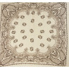 Foulard acrylique beige