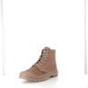 Baskets Montantes en Cuir Marron