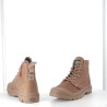 Baskets Montantes en Cuir Marron