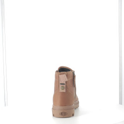 Baskets Montantes en Cuir Marron