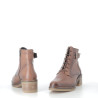 Bottines marron en cuir