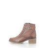 Bottines marron en cuir