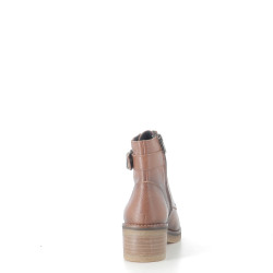 Bottines marron en cuir