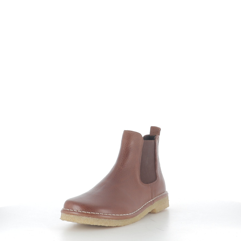 Boots en Cuir Marron