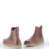 Boots en Cuir Marron