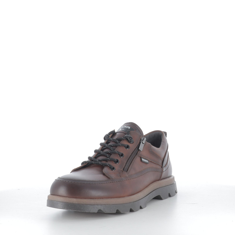 Baskets Basses en Cuir Marron