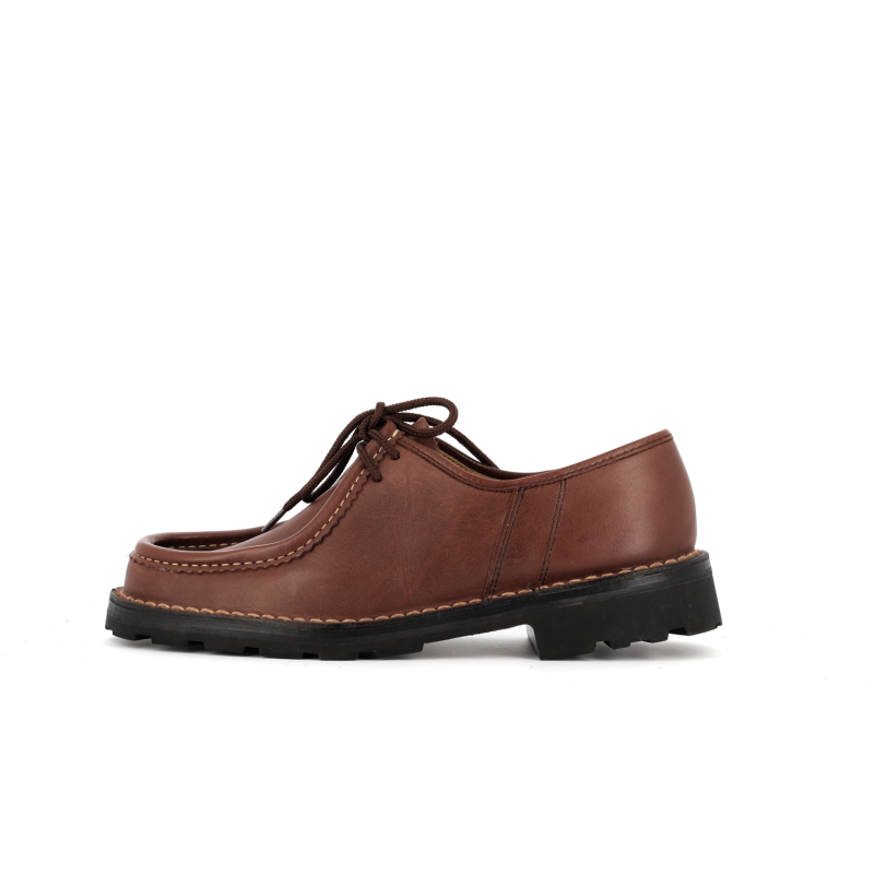 derby homme marron en cuir