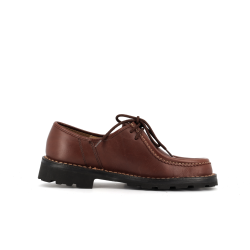 derby homme marron en cuir