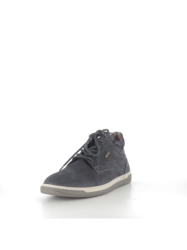 Baskets Hautes en Cuir Bleu Marine