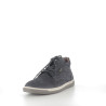 Baskets Hautes en Cuir Bleu Marine