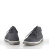 Baskets Hautes en Cuir Bleu Marine