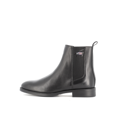Bottine noir en cuir