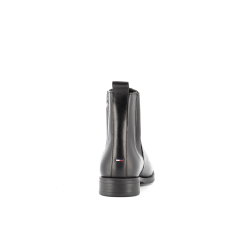 Bottine noir en cuir