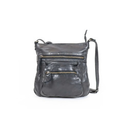 sac à dos noir BEAR en cuir