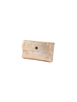 Porte-cartes en cuir rose