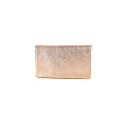 Porte-cartes en cuir rose