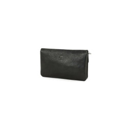 Portefeuille noir en cuir