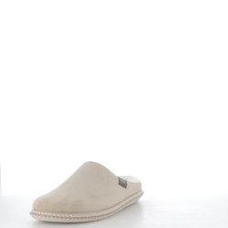Pantoufles en textile beige