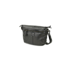 Sac en cuir noir Mattea