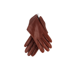 gants marron en cuir