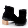 Boots Kelara en Cuir Daim Noir