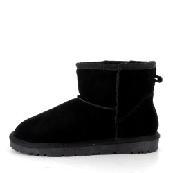 Boots Kelara en Cuir Daim Noir